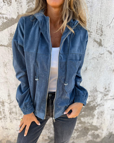 ISABELLA| Jacket in ribbed velvet