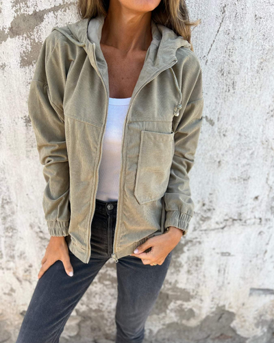 ISABELLA| Jacket in ribbed velvet