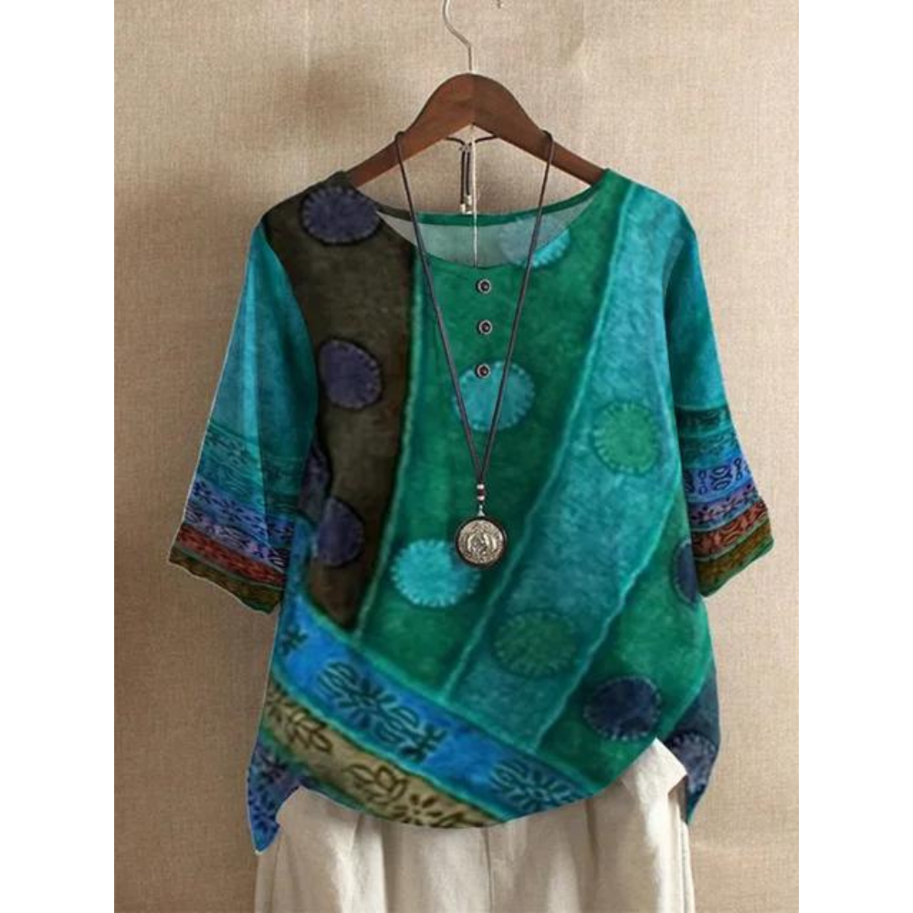 Hanna™ - Bohemian Colorful Top 