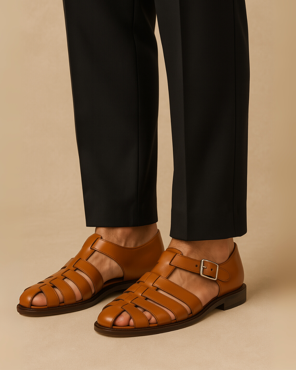 Grazio - Closed sandal with belt