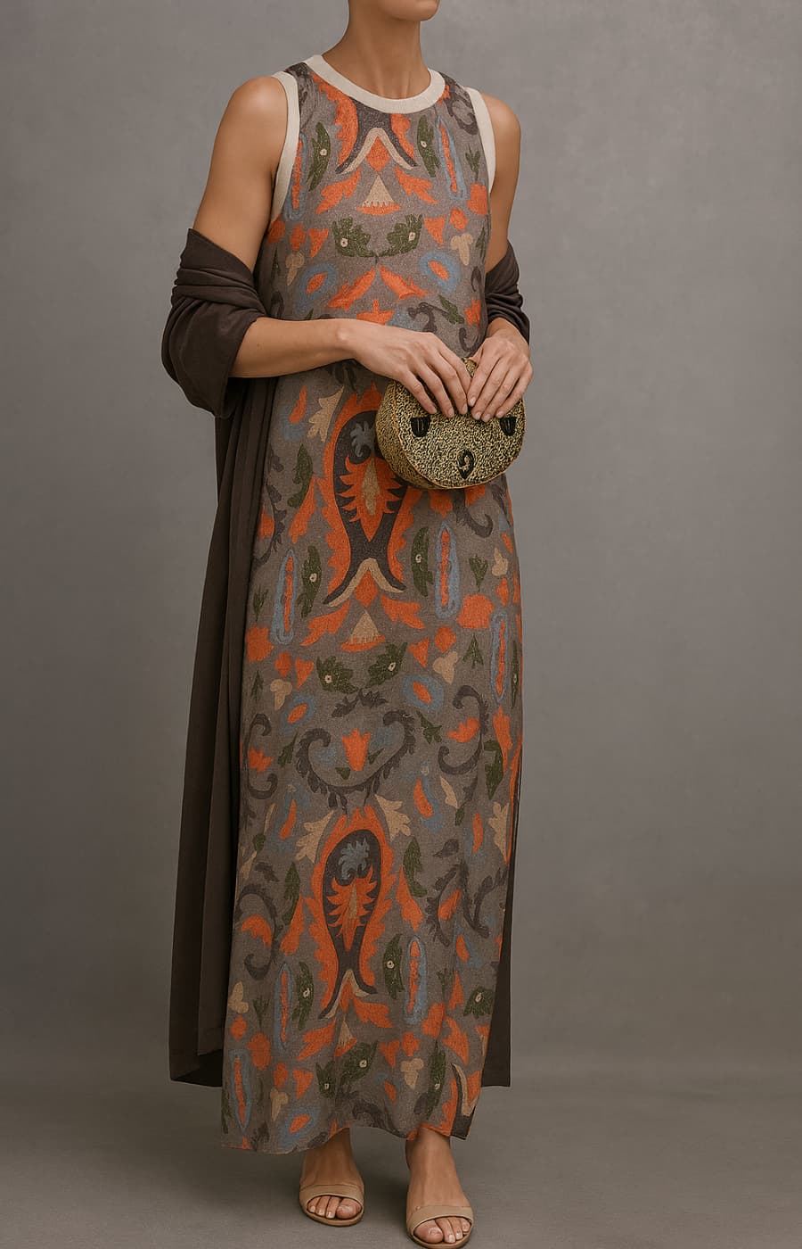 ISABELLA | ELEGANT EVENING DRESS WITH CHAIR