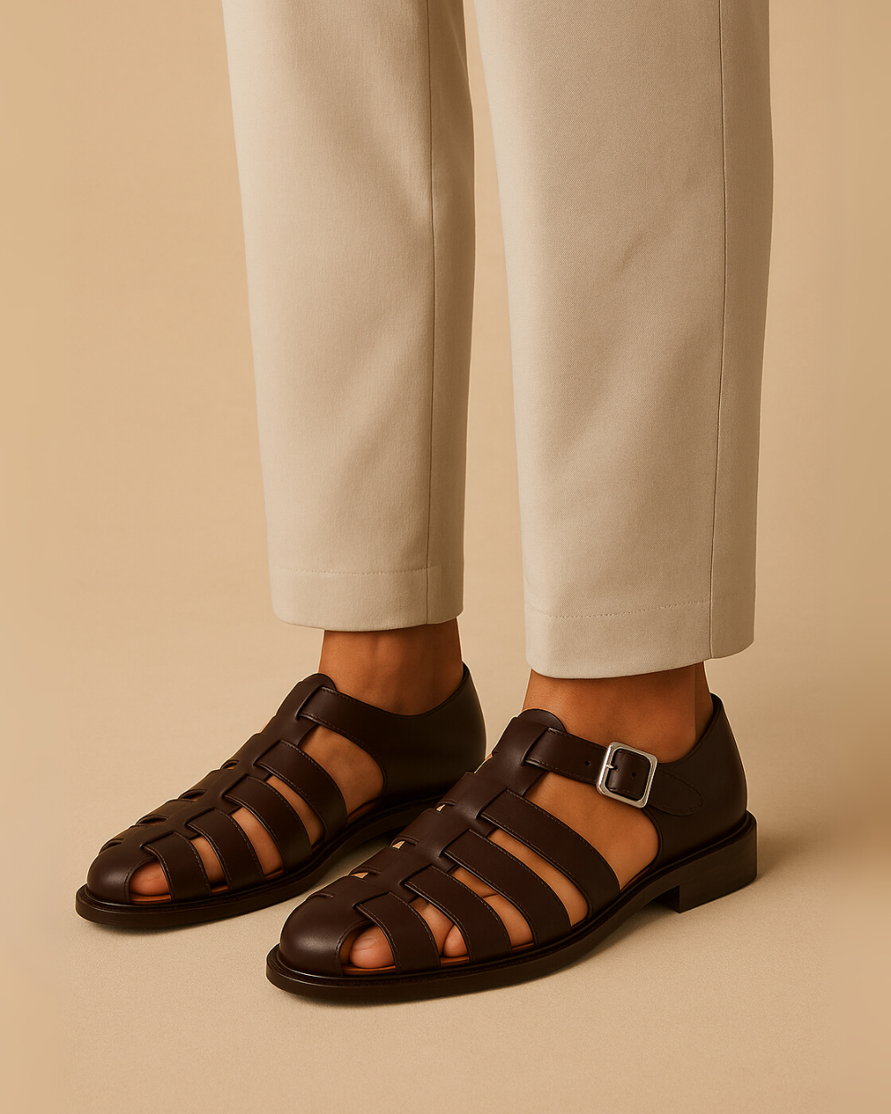 Grazio - Closed sandal with belt