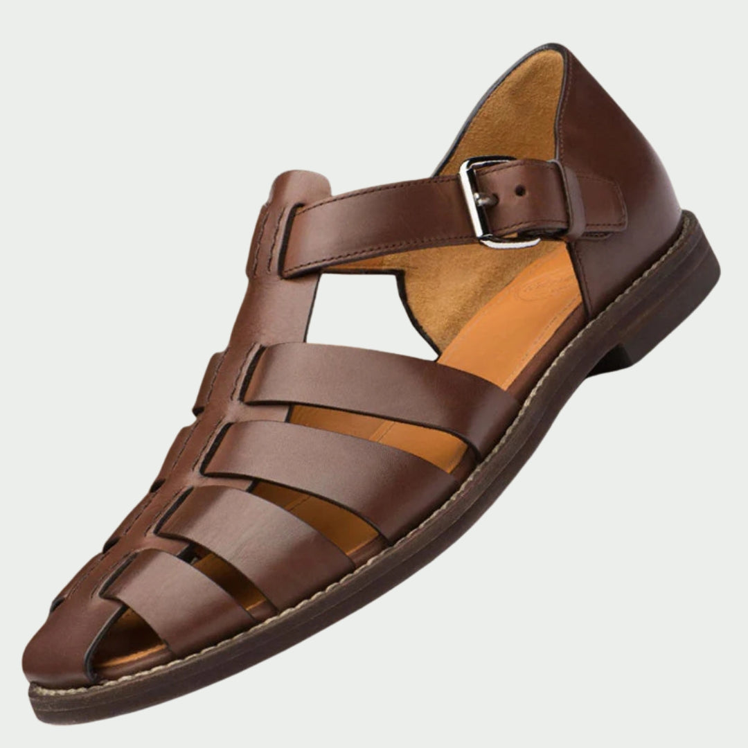 Avenli | Premium faux leather sandals for men