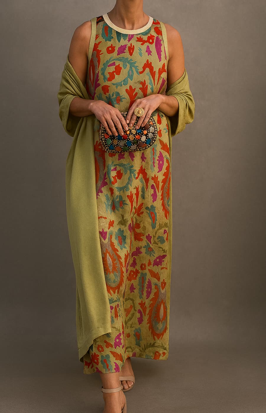 ISABELLA | ELEGANT EVENING DRESS WITH CHAIR