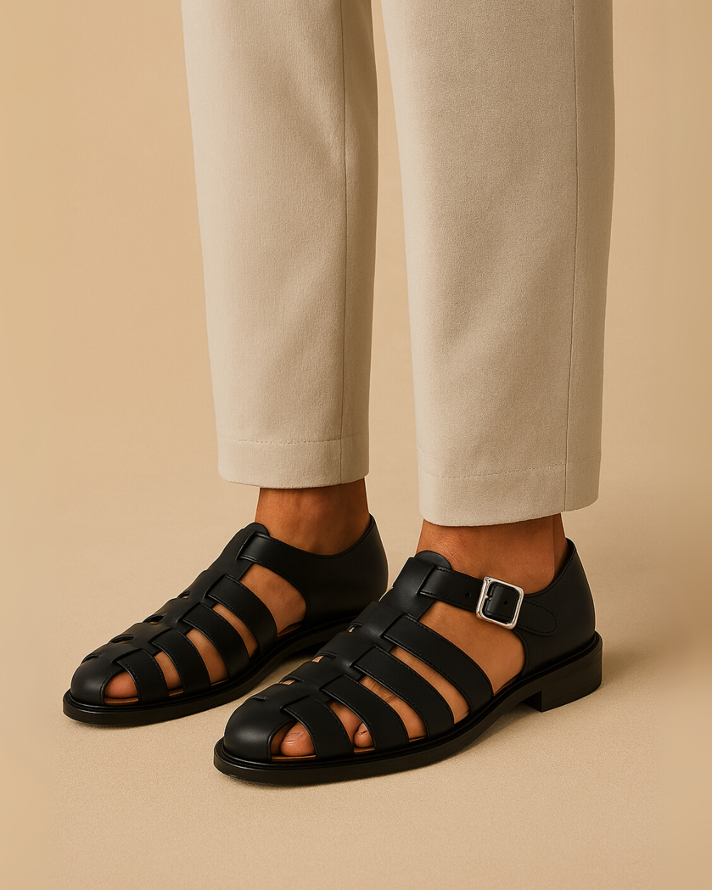 Grazio - Closed sandal with belt