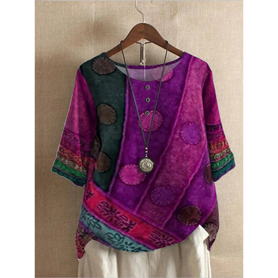 Hanna™ - Bohemian Colorful Top 