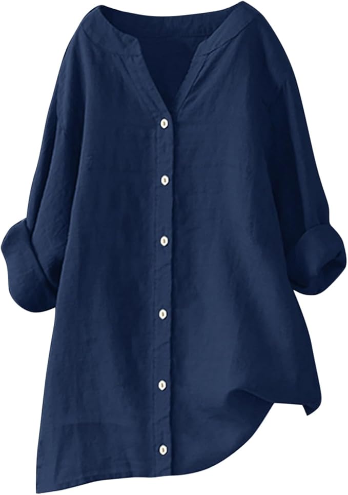 Avenli | Lightweight shirt in a cotton and linen blend with a relaxed summery fit
