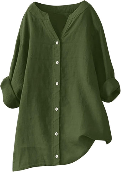 Avenli | Lightweight shirt in a cotton and linen blend with a relaxed summery fit