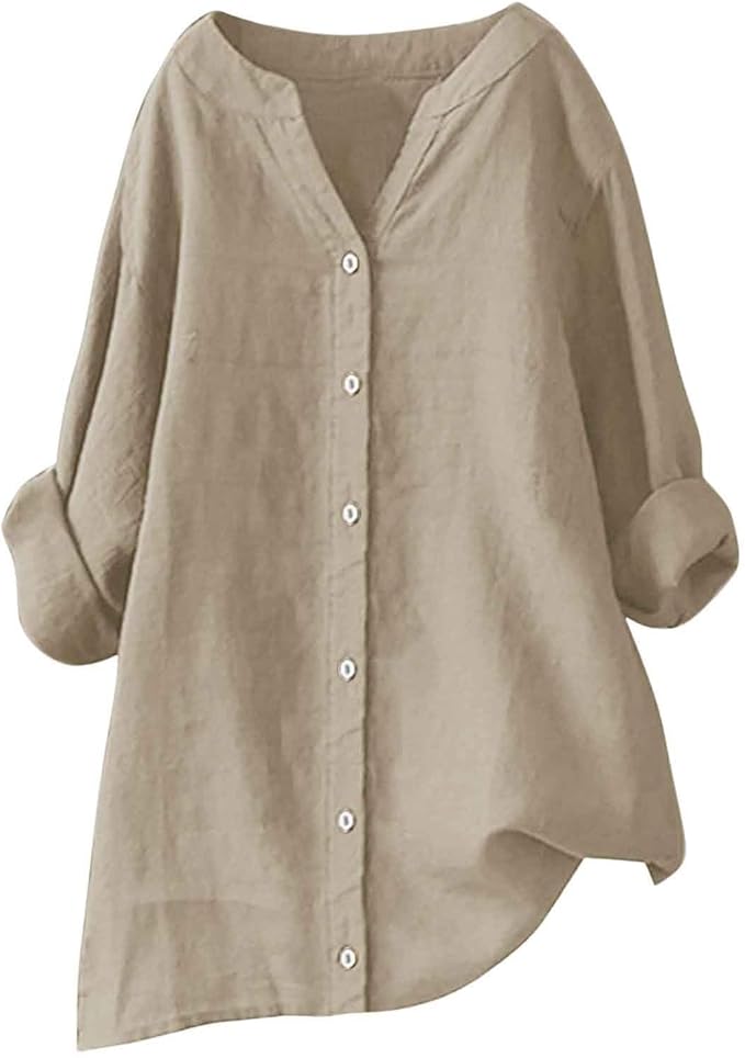Avenli | Lightweight shirt in a cotton and linen blend with a relaxed summery fit