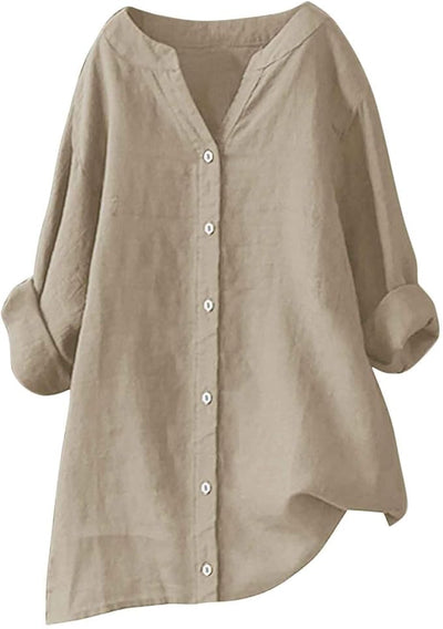 Avenli | Lightweight shirt in a cotton and linen blend with a relaxed summery fit