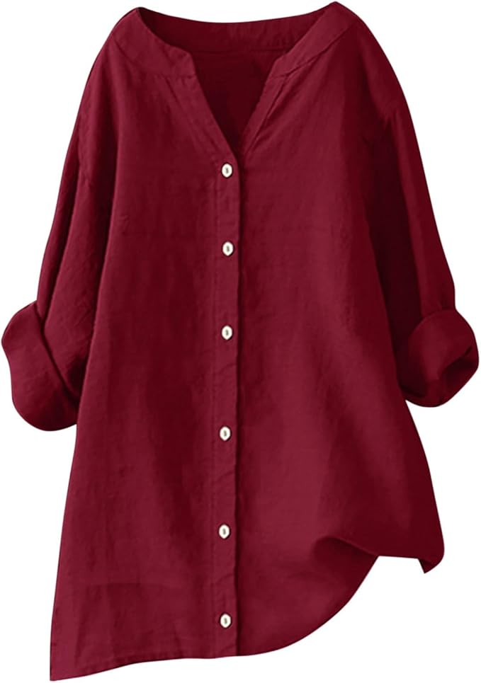 Avenli | Lightweight shirt in a cotton and linen blend with a relaxed summery fit