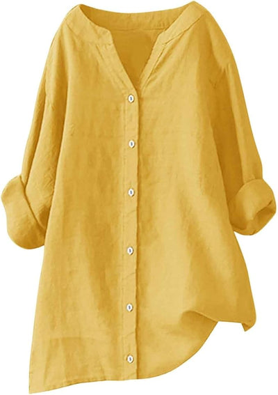 Avenli | Lightweight shirt in a cotton and linen blend with a relaxed summery fit