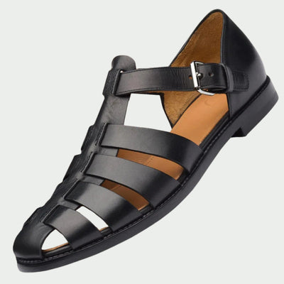 Avenli | Premium faux leather sandals for men
