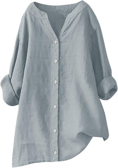 Avenli | Lightweight shirt in a cotton and linen blend with a relaxed summery fit