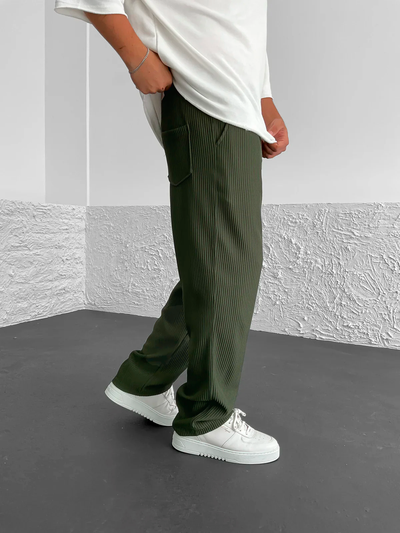 Avenli | Ribbed, relaxed fit trousers