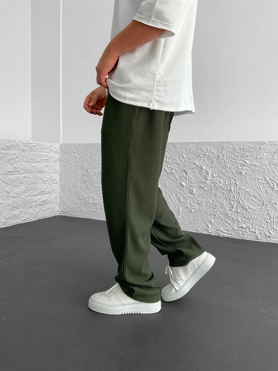 Avenli | Ribbed, relaxed fit trousers