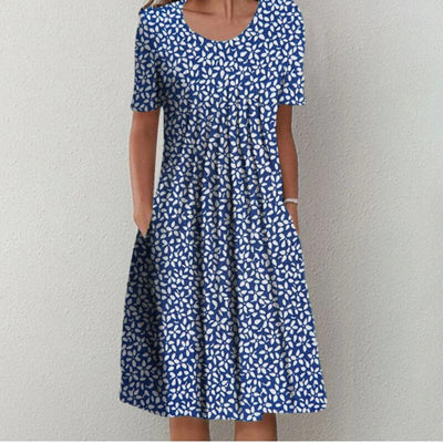 Sofia™ | Elegant and relaxed floral dress with pockets
