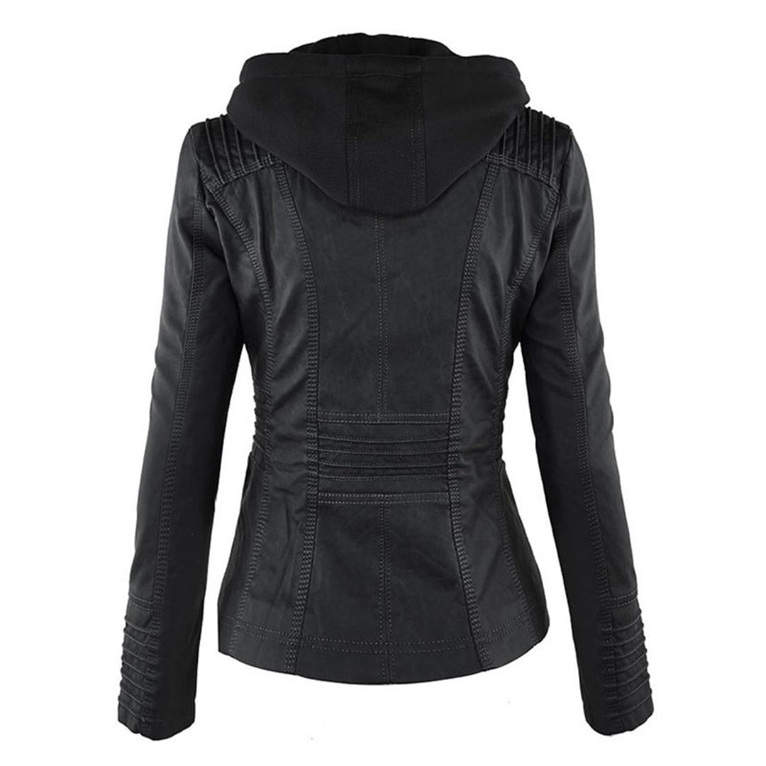 Bellini | Stylish leather jacket with hood