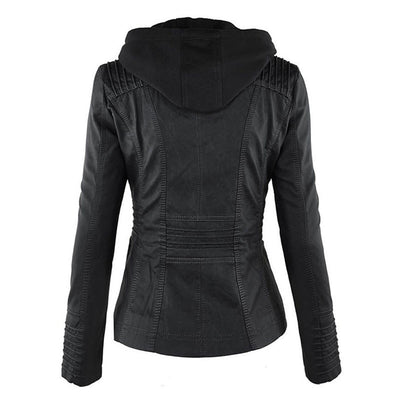 Bellini | Stylish leather jacket with hood