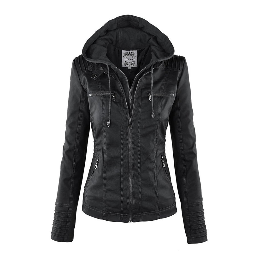 Bellini | Stylish leather jacket with hood