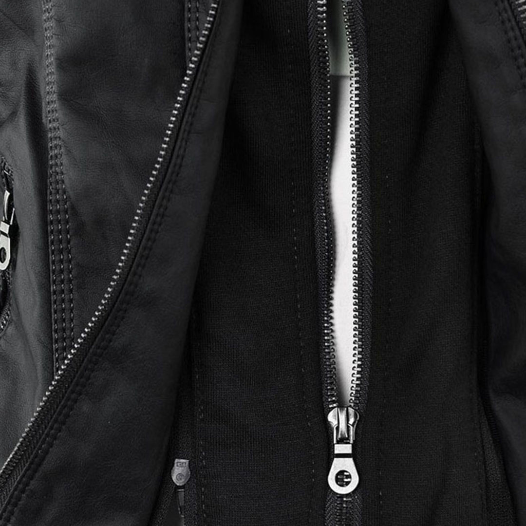 Bellini | Stylish leather jacket with hood