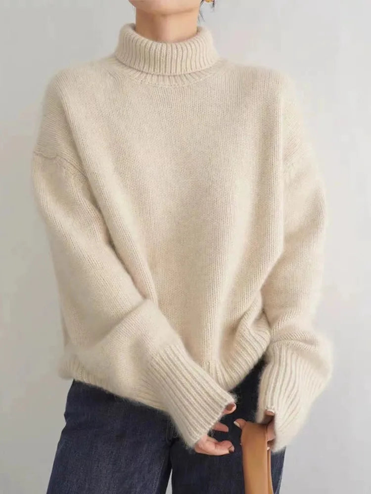 Isa - High-necked cashmere jumper