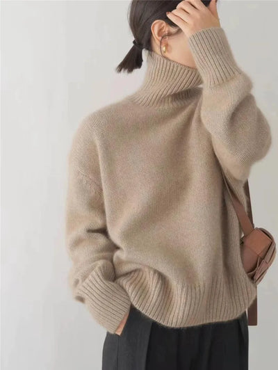 Isa - High-necked cashmere jumper