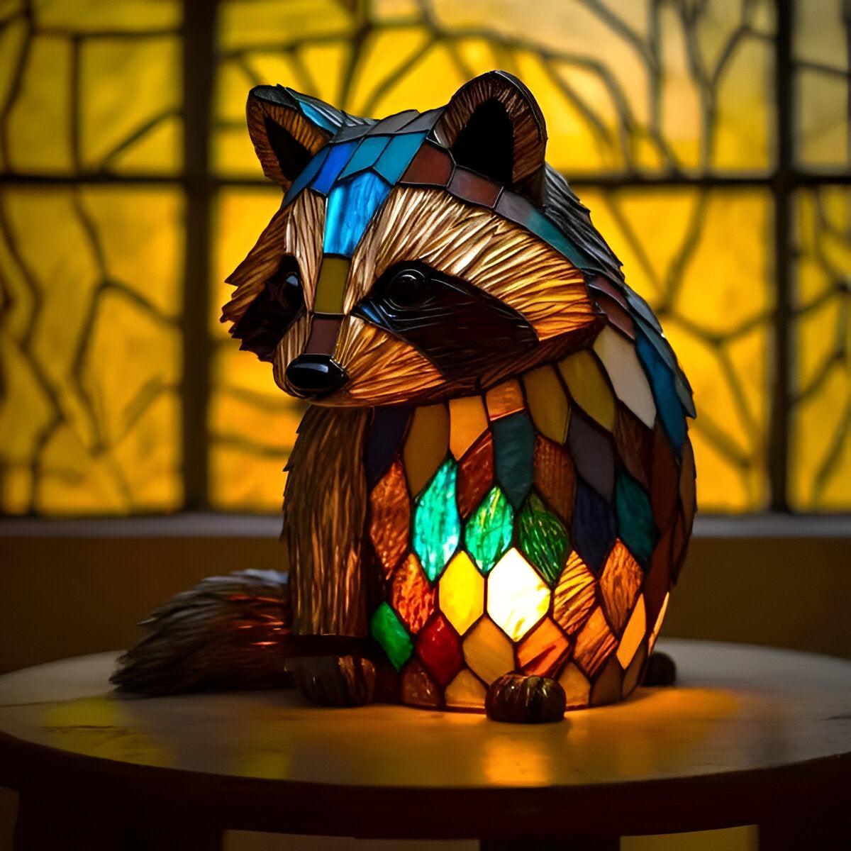Jackie | Magical lamp with raccoon