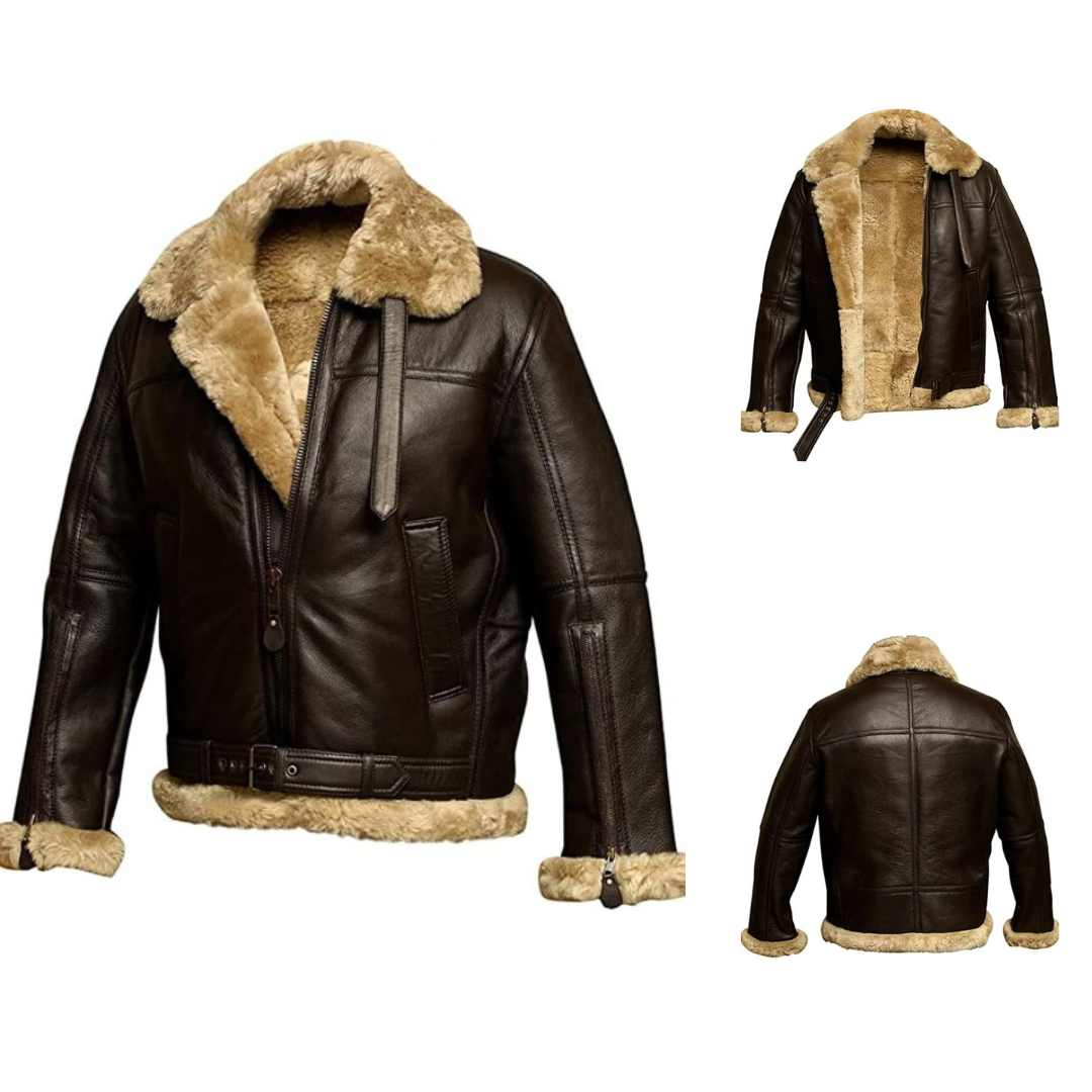 Savrani™ | Warm leather jacket