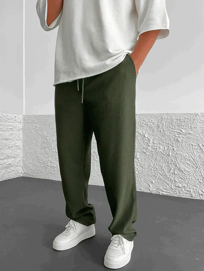 Avenli | Ribbed, relaxed fit trousers