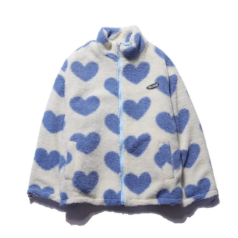 Katharina | Soft Reversible Jacket with Hearts