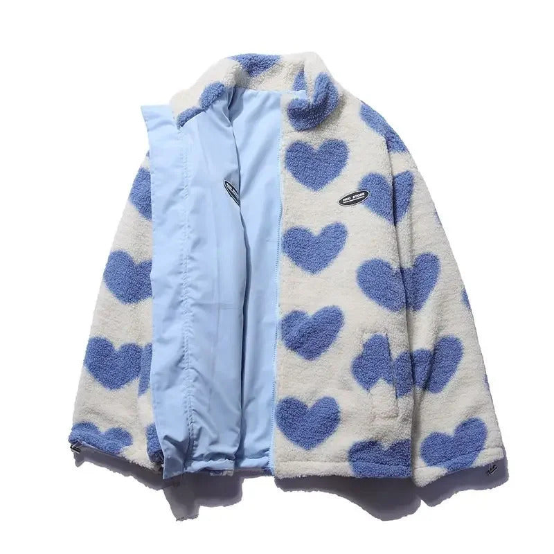 Katharina | Soft Reversible Jacket with Hearts