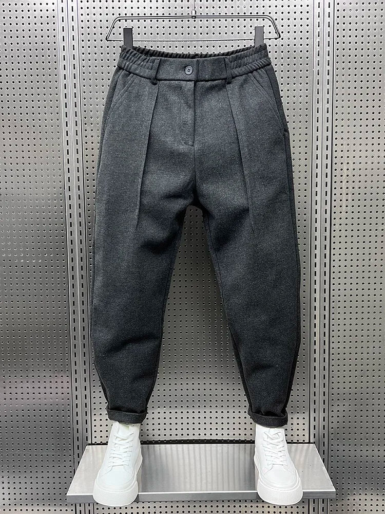 MARCELLO™|Elegant trousers in melange 
