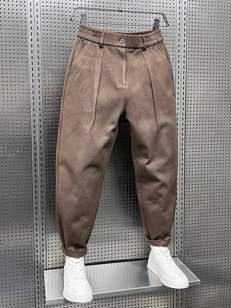 MARCELLO™|Elegant trousers in melange 
