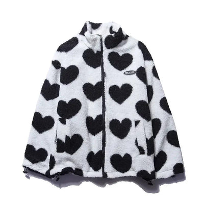 Katharina | Soft Reversible Jacket with Hearts