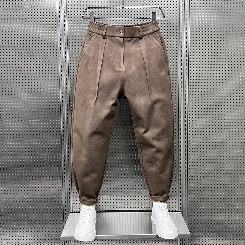 MARCELLO™|Elegant trousers in melange 