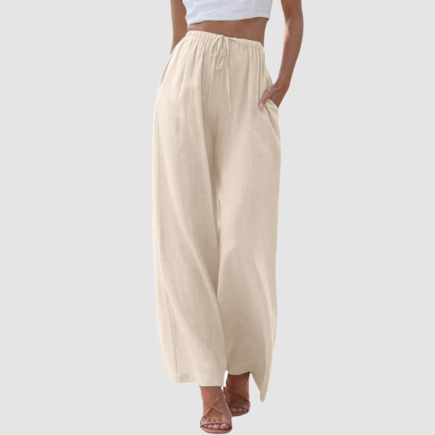 Avenli | Comfortable high-waisted wide-leg pants