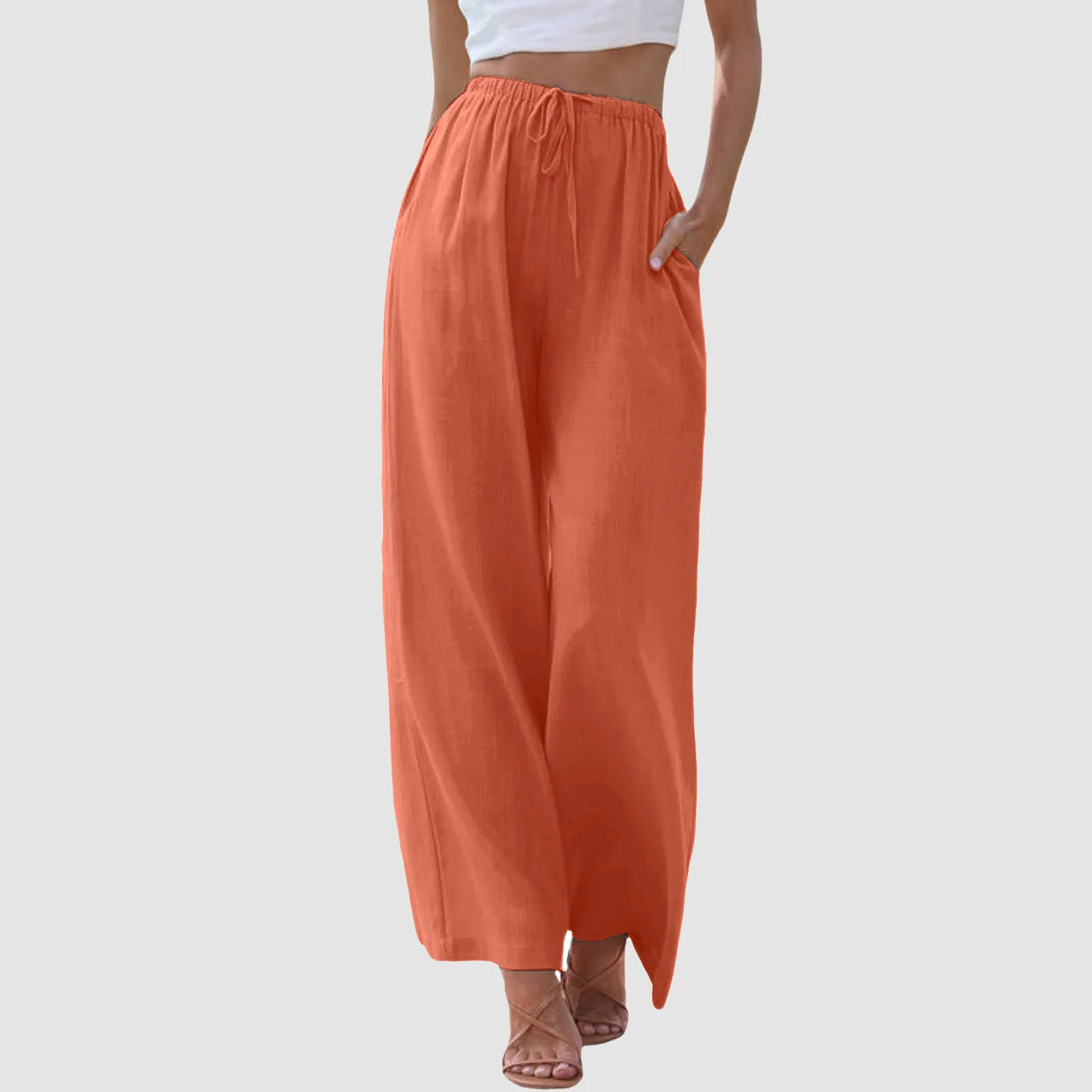 Avenli | Comfortable high-waisted wide-leg pants