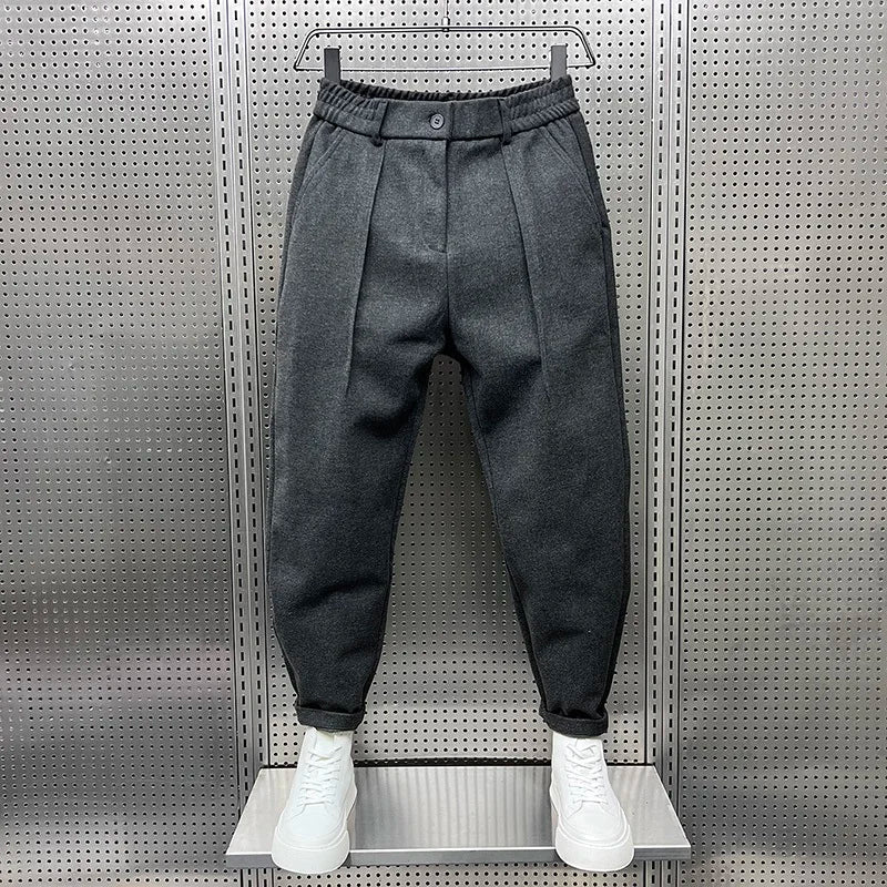 MARCELLO™|Elegant trousers in melange 