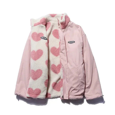 Katharina | Soft Reversible Jacket with Hearts