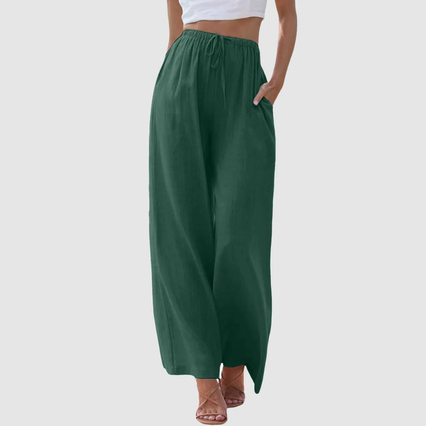 Avenli | Comfortable high-waisted wide-leg pants