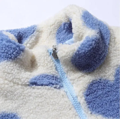 Katharina | Soft Reversible Jacket with Hearts