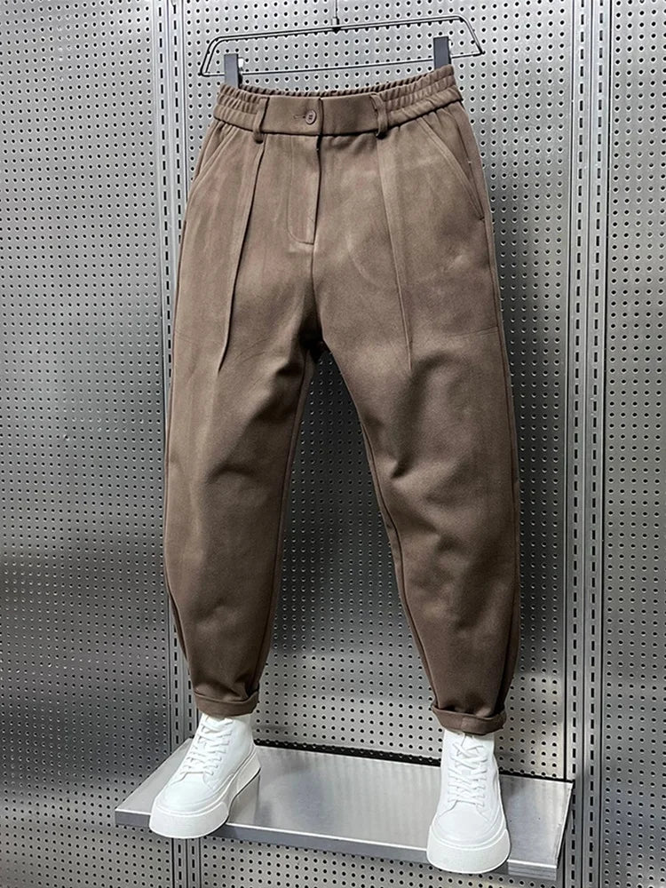 MARCELLO™|Elegant trousers in melange 