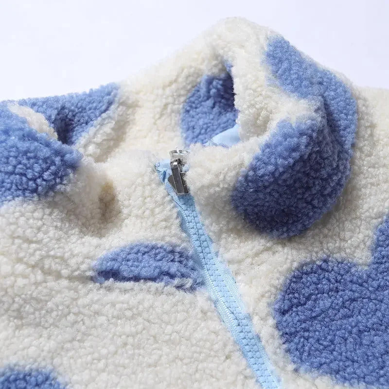 Katharina | Soft Reversible Jacket with Hearts