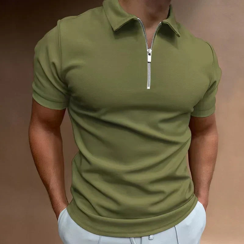 Avenli | Premium Half Zip Pique Shirt 
