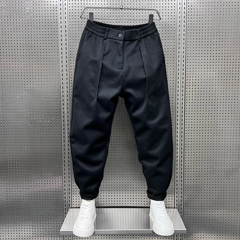 MARCELLO™|Elegant trousers in melange 
