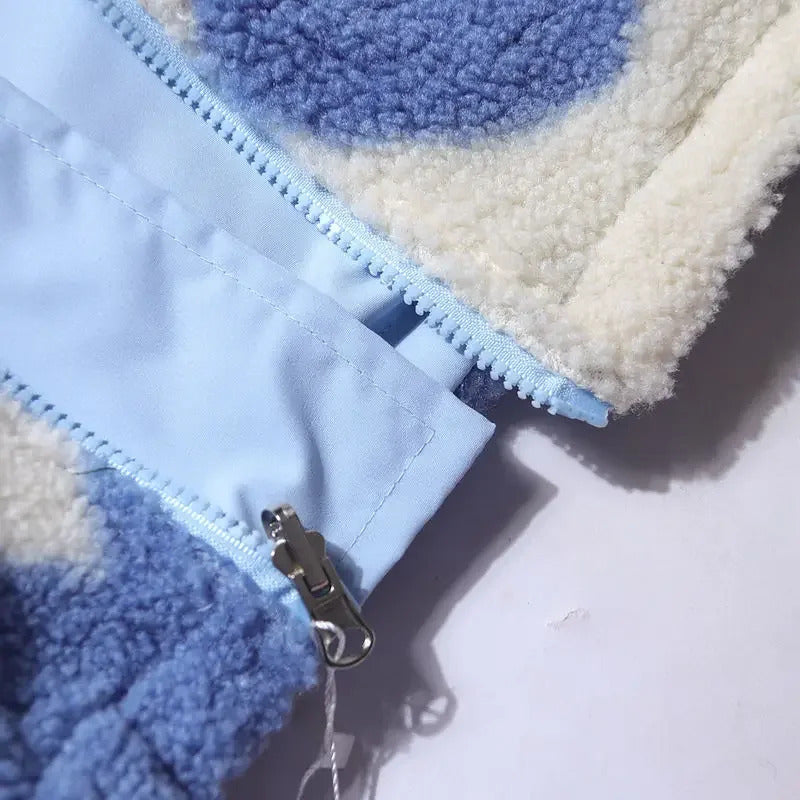 Katharina | Soft Reversible Jacket with Hearts