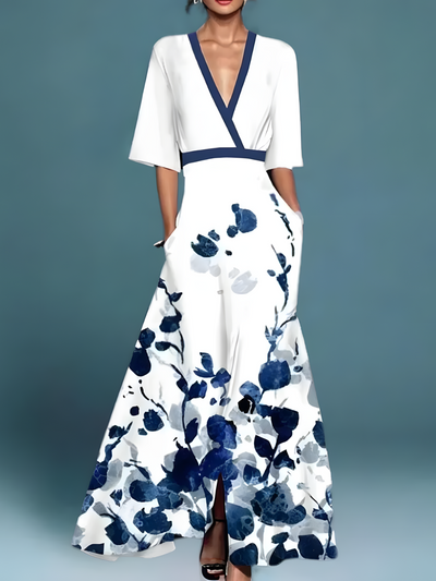 Avenli | Elegant floral wrap dress