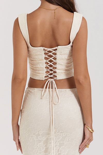Avenli | Short Romantic Lace Top