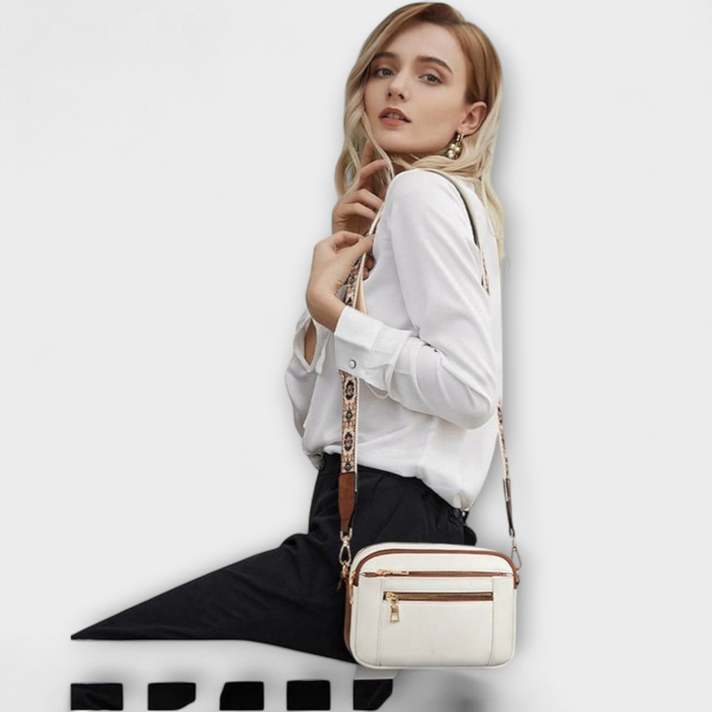 Mira™ - Elegant leather shoulder bag